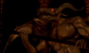 Most likely a statue of Mephisto shown in the intro.