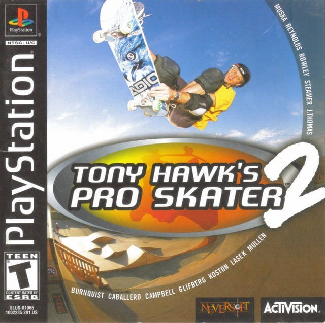 The coverart image of Tony Hawk's Pro Skater 2