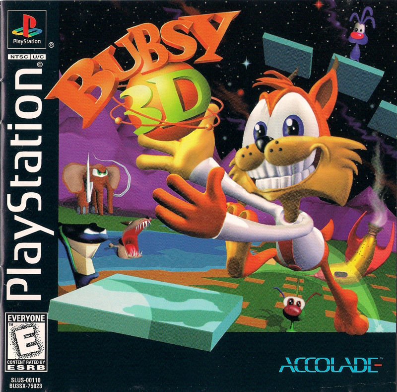 The coverart image of Bubsy 3D