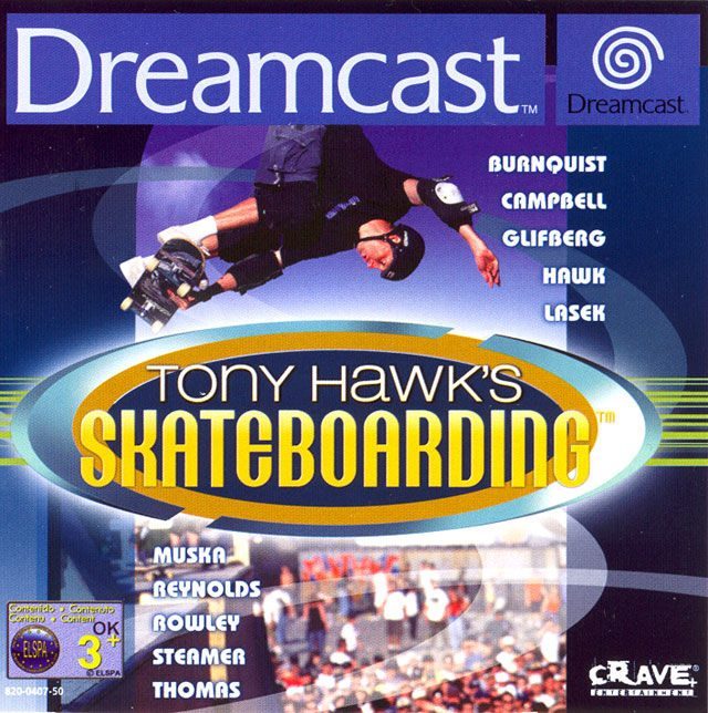 The coverart image of Tony Hawk's Skateboarding