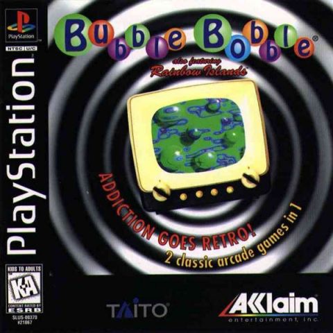 The coverart image of Bubble Bobble also featuring Rainbow Islands