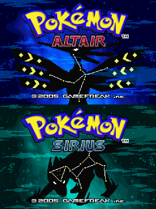 The coverart image of Pokemon Altair and Sirius