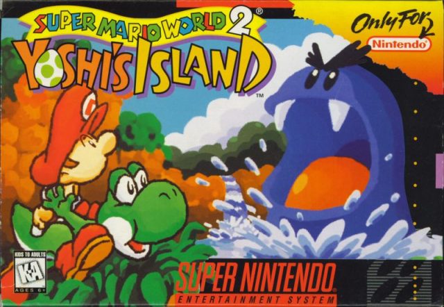 The coverart image of Yoshi's Island (No Crying, Improved SFX and Red Coins)