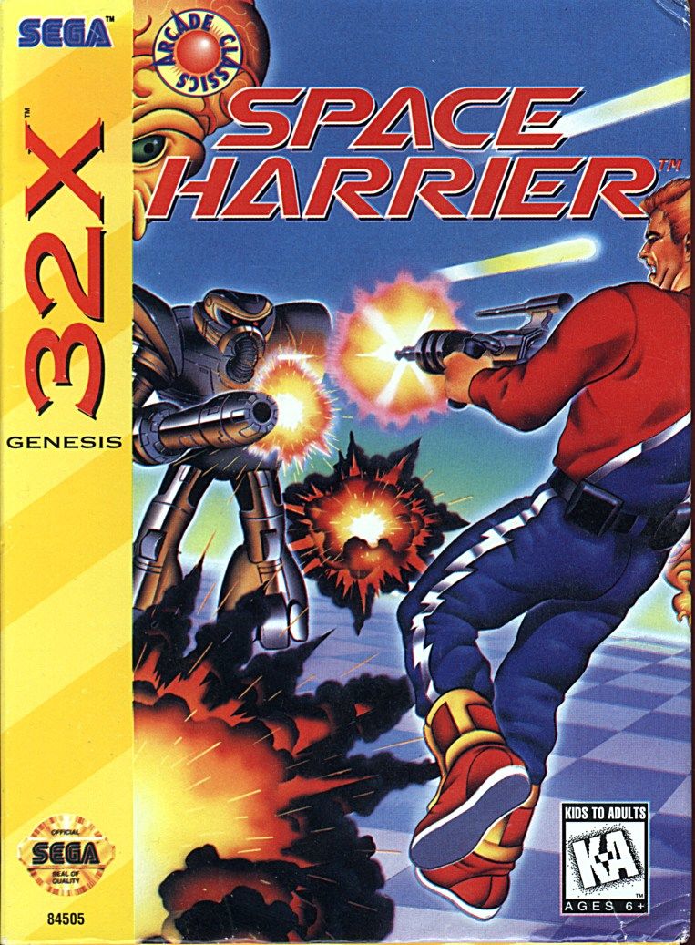 The coverart image of Space Harrier