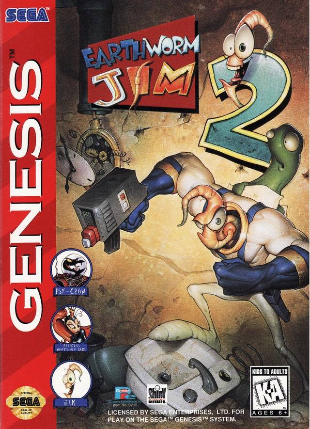 The coverart image of Earthworm Jim 2