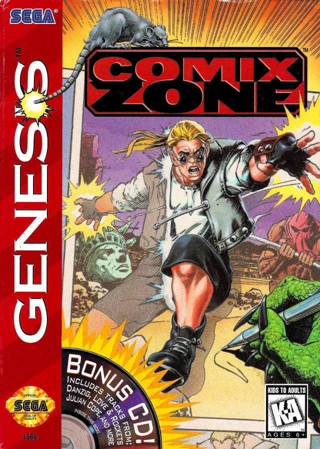 The coverart image of Comix Zone (Italian Patched)