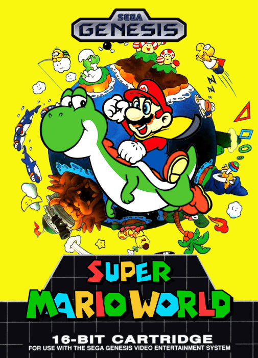 The coverart image of Super Mario World