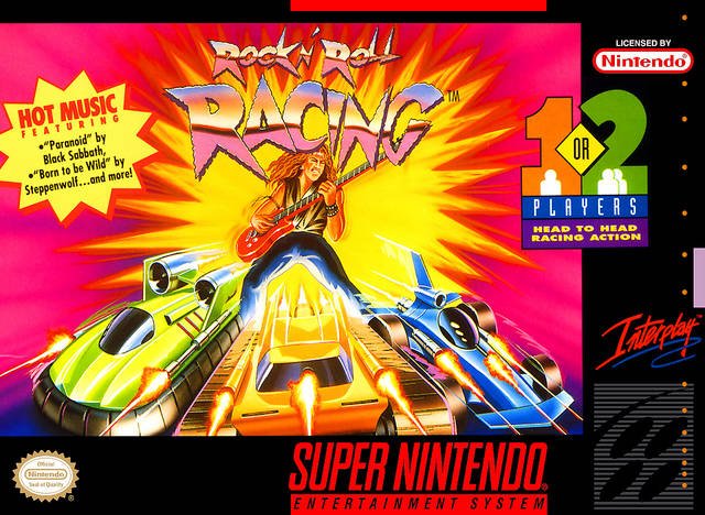 The coverart image of Rock n' Roll Racing (Alternate Race Tracks)