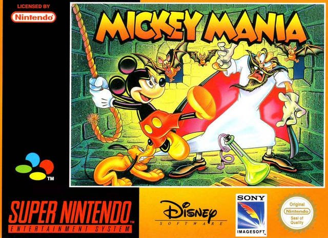 The coverart image of Mickey Mania: The Timeless Adventures of Mickey Mouse