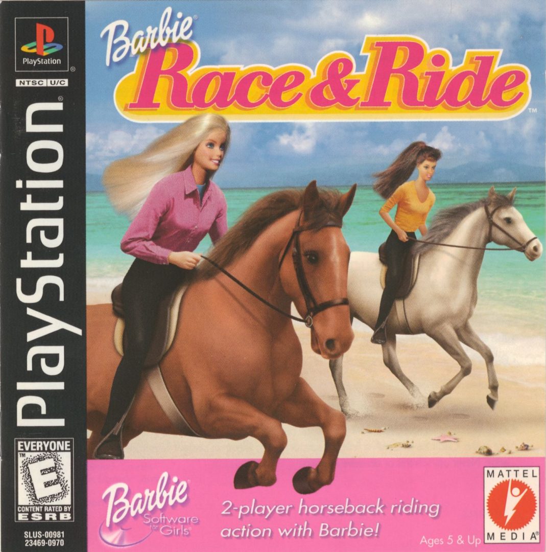 The coverart image of Barbie: Race & Ride