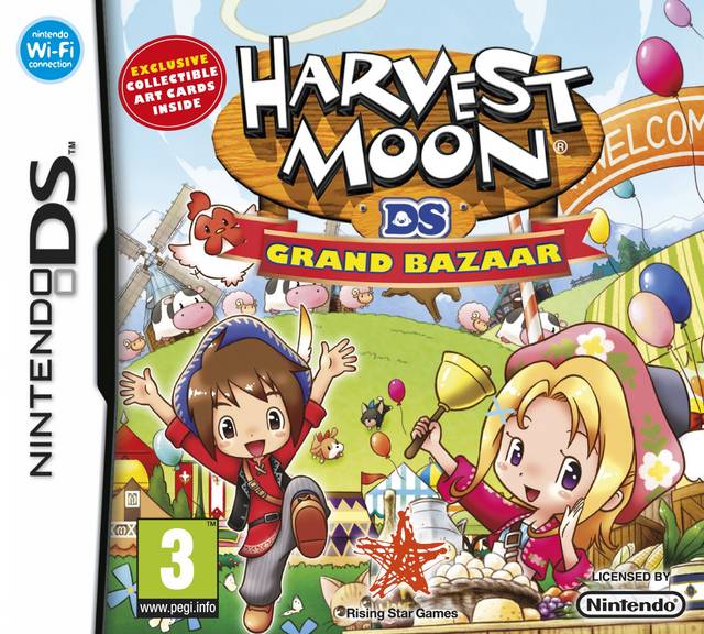 The coverart image of Harvest Moon DS: Grand Bazaar