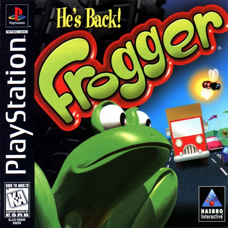 The coverart image of Frogger