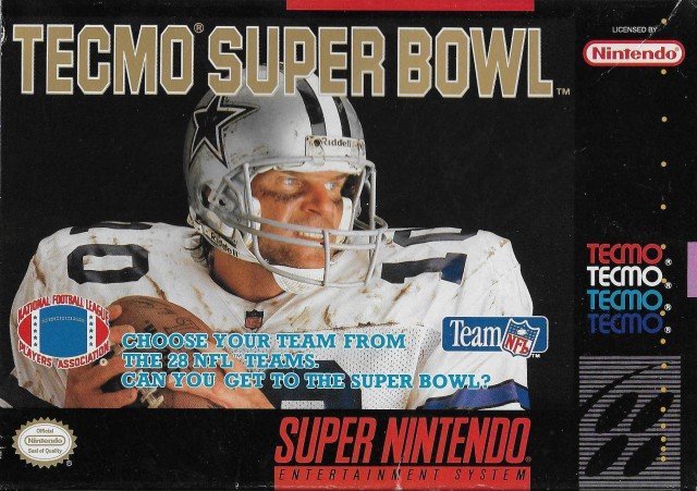 The coverart image of Tecmo Super Bowl