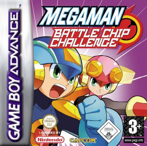 The coverart image of Mega Man Battle Chip Challenge