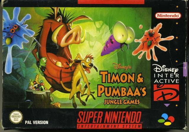 The coverart image of Timon & Pumbaa's Jungle Games