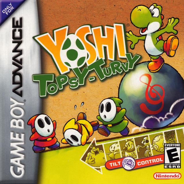 The coverart image of Yoshi Topsy-Turvy (No-Tilt Patched)
