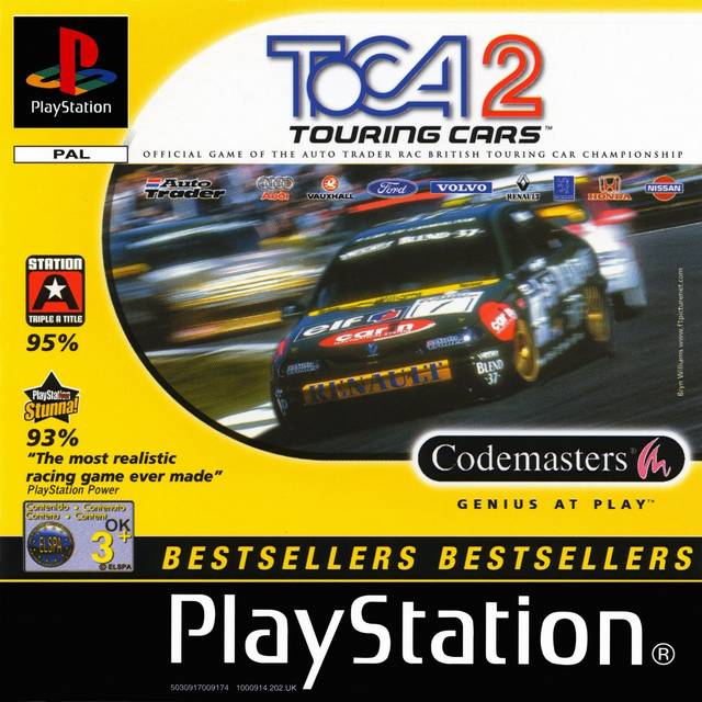 The coverart image of TOCA 2: Touring Cars