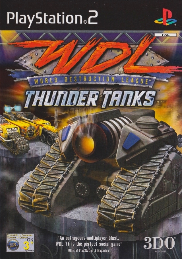 The coverart image of World Destruction League: Thunder Tanks