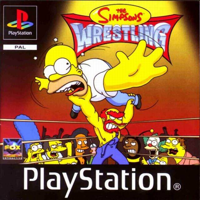 The coverart image of The Simpsons Wrestling