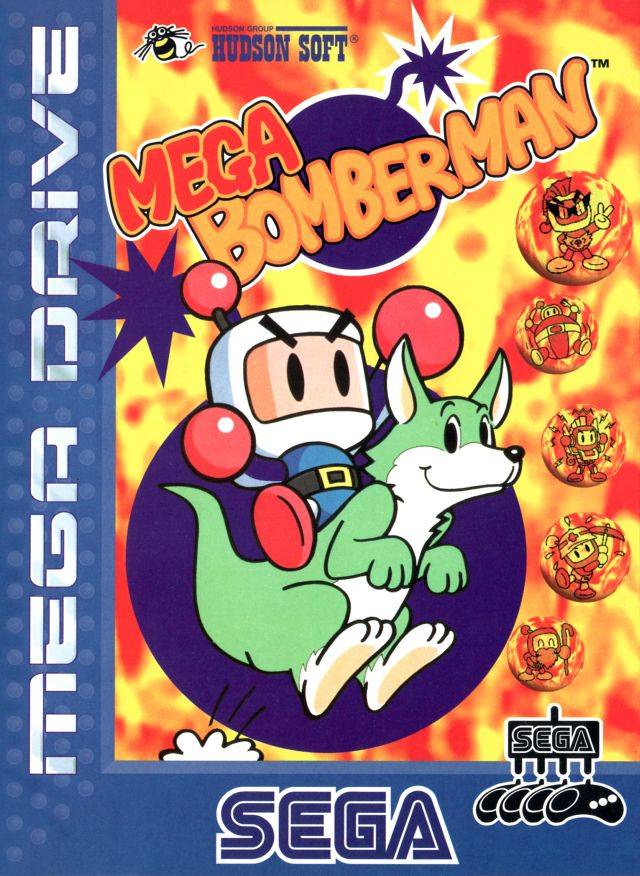 The coverart image of PCE Mega Multi Bomberman