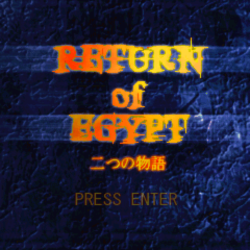 Return of Egypt: Two Stories