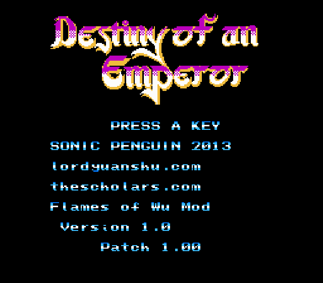 The coverart image of Destiny of an Emperor: Flames of Wu