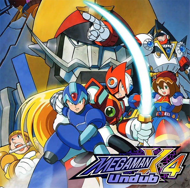 The coverart image of Mega Man X4 (Undub + Retranslation)
