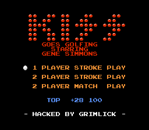 The coverart image of Golf: Starring KISS