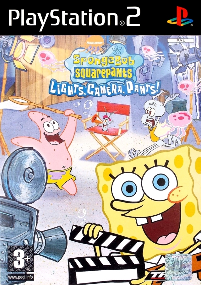 The coverart image of SpongeBob SquarePants: Lights, Camera, Pants!
