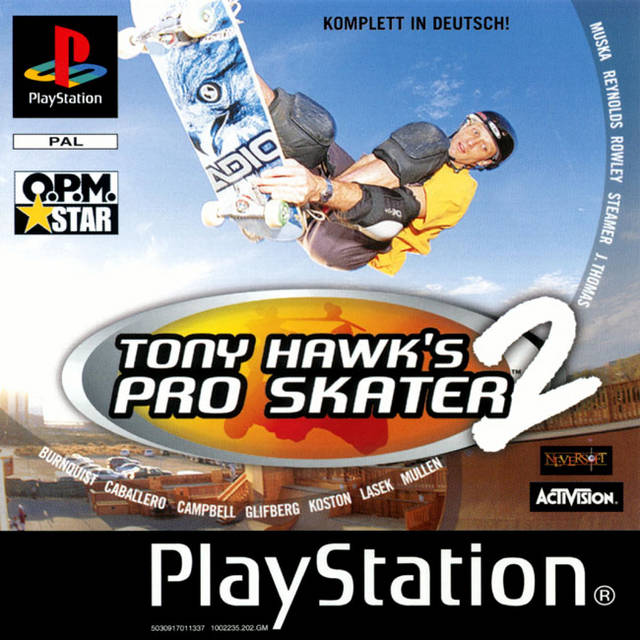 The coverart image of Tony Hawk's Pro Skater 2