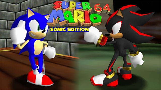 The coverart image of Mario 64: Sonic & Shadow Edition Plus