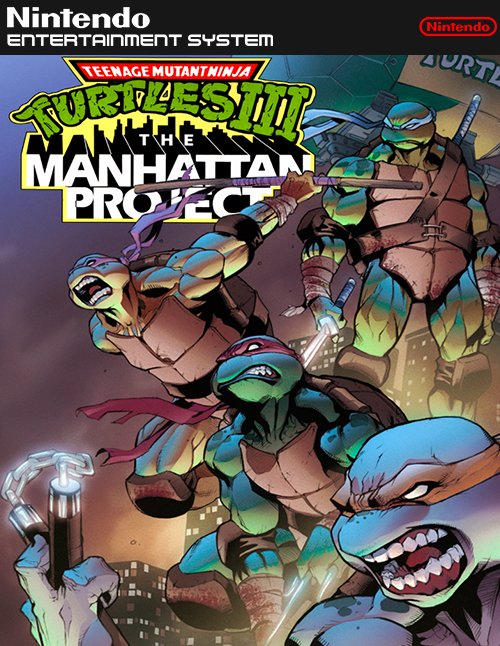 The coverart image of Teenage Mutant Ninja Turtles III: The Manhattan Project (Easy Options & Color Changes)