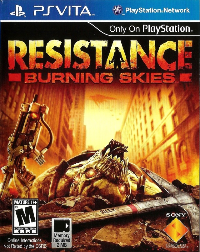The coverart image of Resistance: Burning Skies
