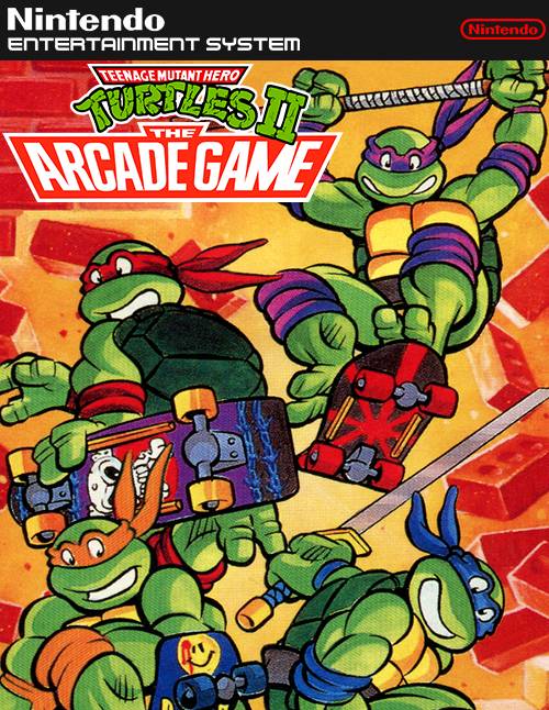 The coverart image of Teenage Mutant Ninja Turtles II: The Arcade Game (Bugfix & Polish)
