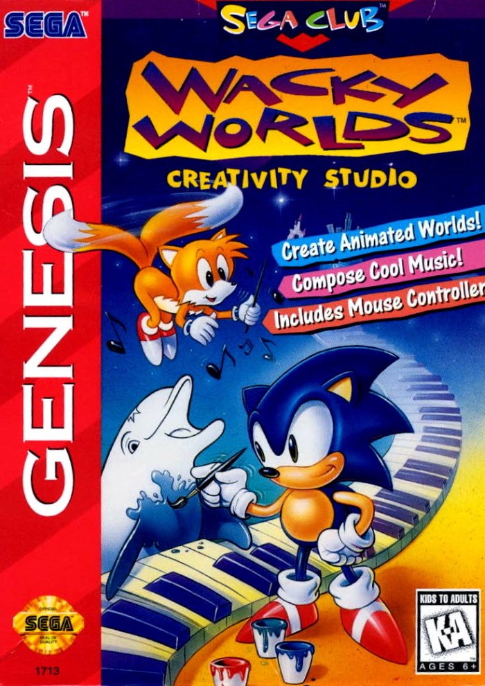 The coverart image of Wacky Worlds Creativity Studio