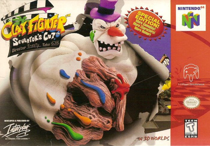 The coverart image of Clay Fighter - Sculptor's Cut