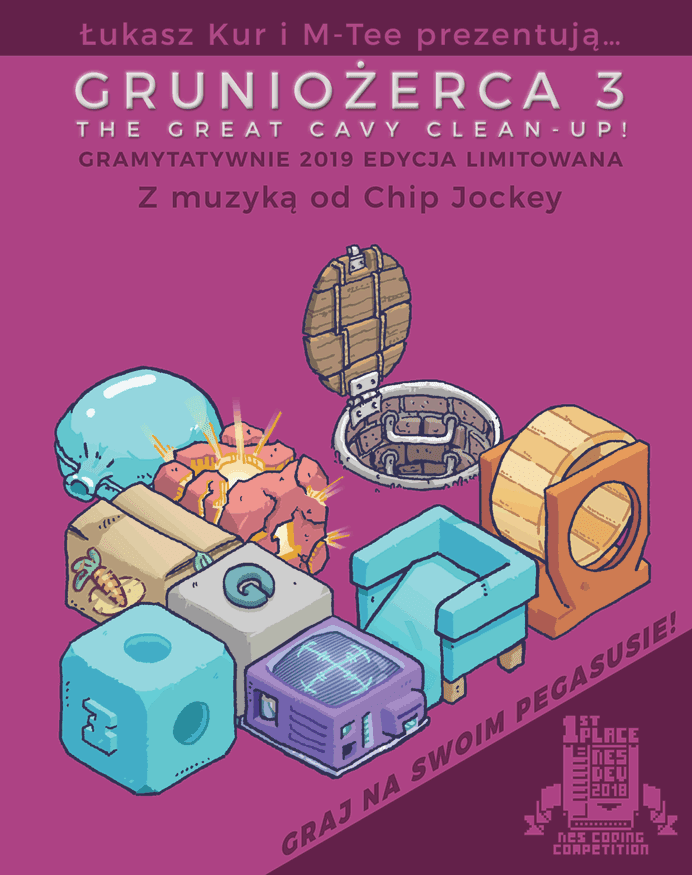 The coverart image of Gruniozerca 3: The Great Cavy Clean-Up!
