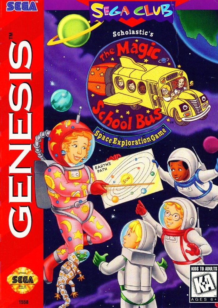 The coverart image of Scholastic's The Magic School Bus: Space Exploration