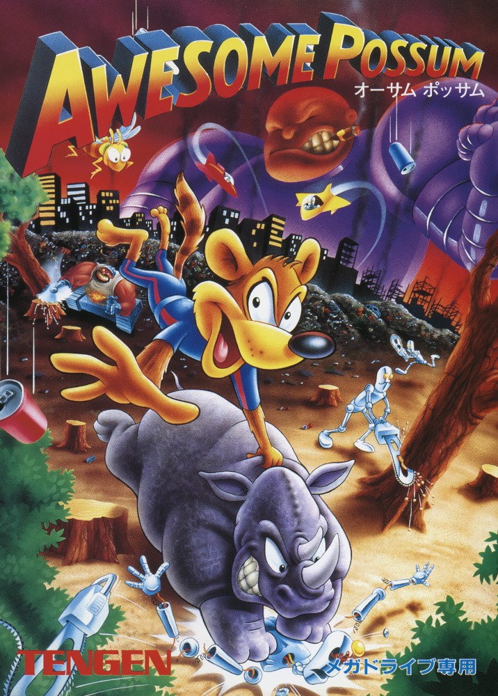 The coverart image of Awesome Possum... ...Kicks Dr. Machino's Butt