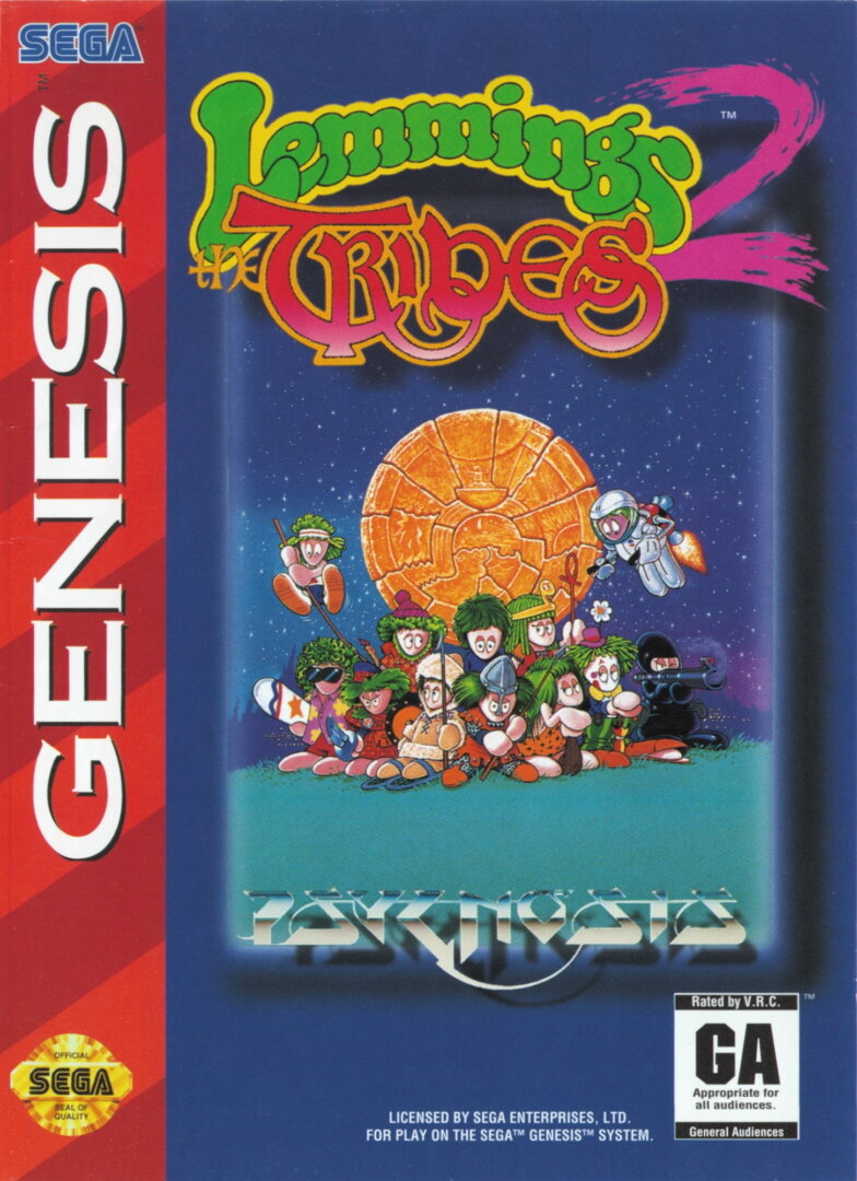 The coverart image of Lemmings 2 - The Tribes 