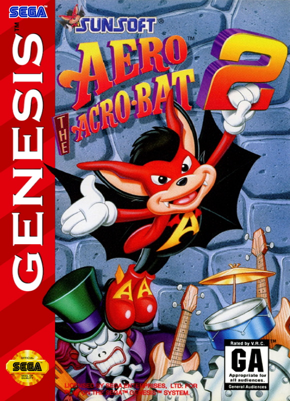The coverart image of Aero the Acro-Bat 2