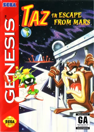 The coverart image of Taz in Escape from Mars