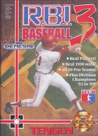 The coverart image of R.B.I. Baseball 3 