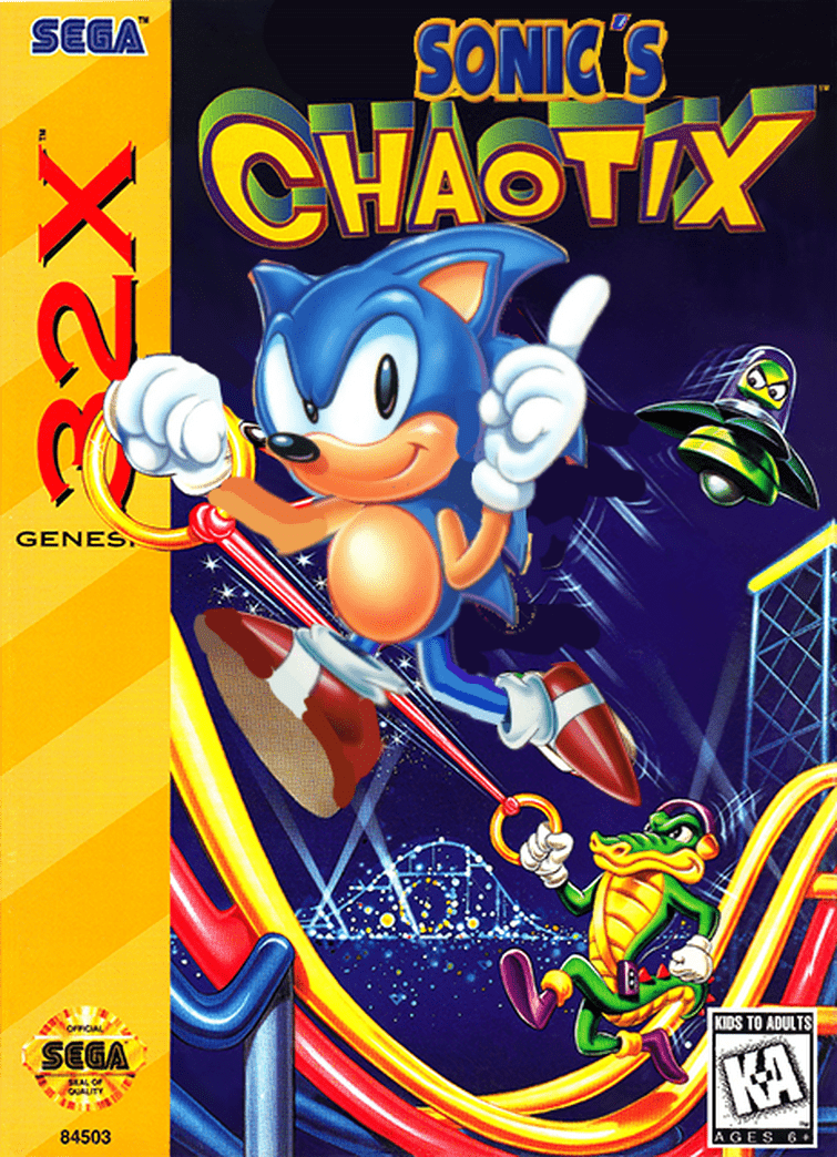 The coverart image of Sonic in Chaotix