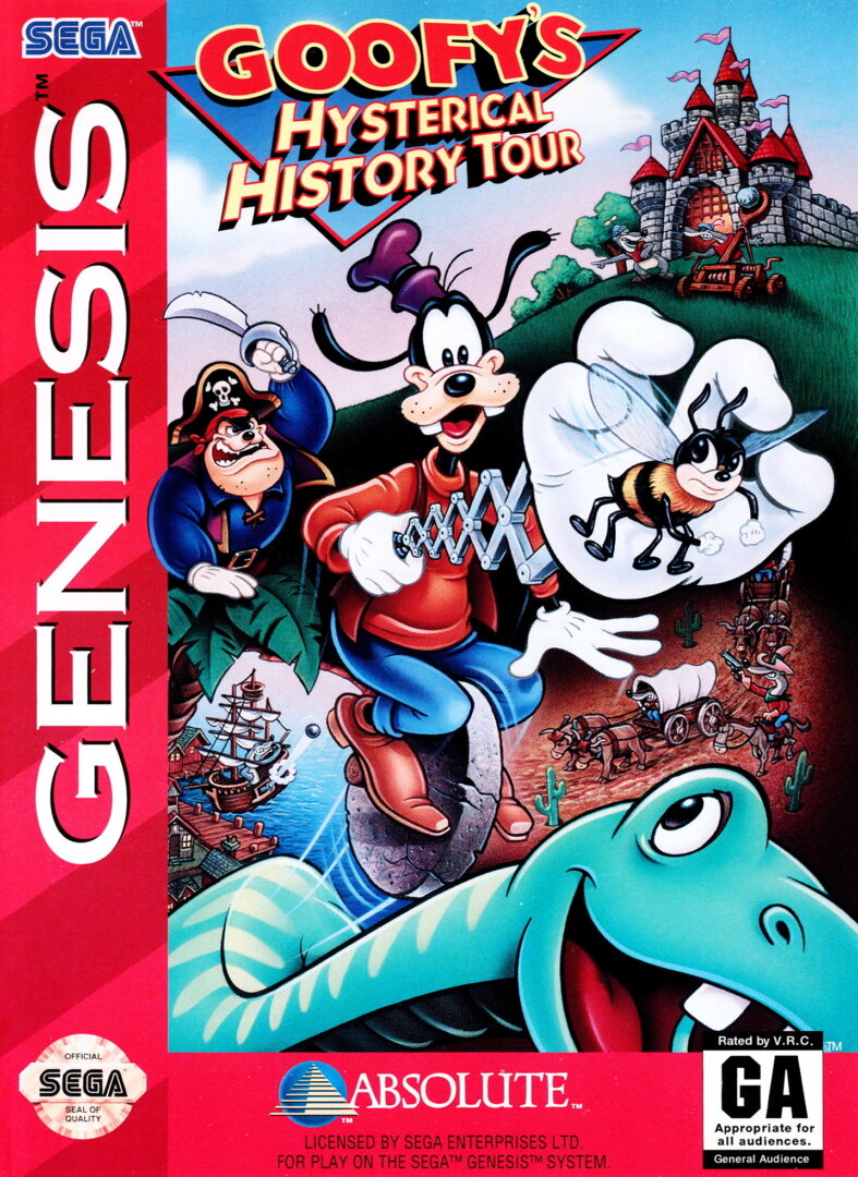 The coverart image of Goofy's Hysterical History Tour