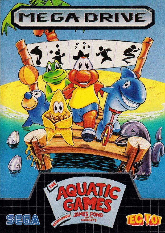 The coverart image of The Aquatic Games Starring James Pond and the Aquabats