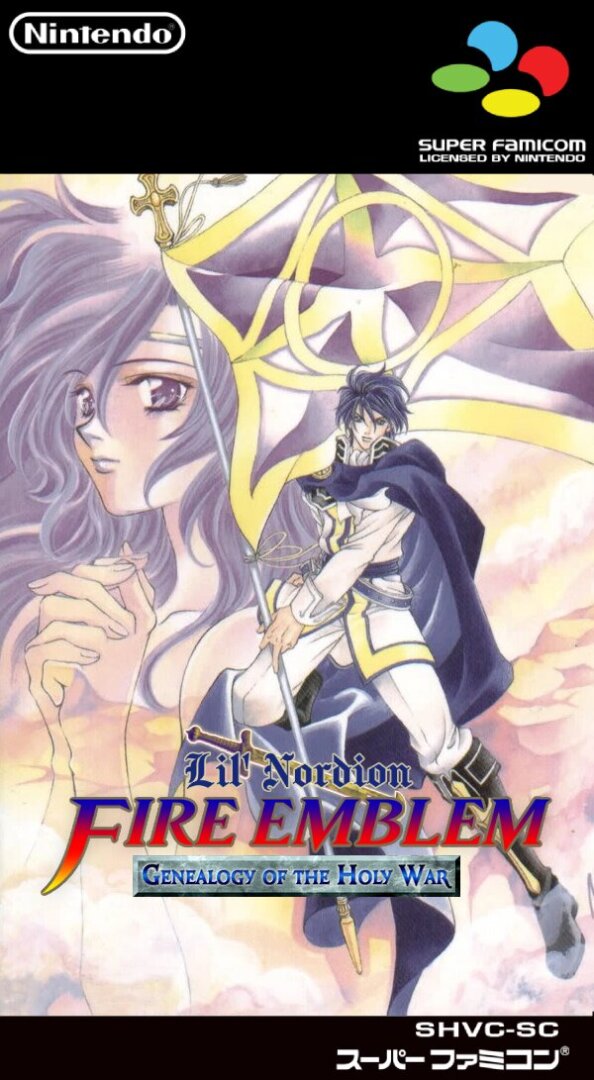 The coverart image of Fire Emblem: Genealogy of the Holy War (Lil' Nordion)