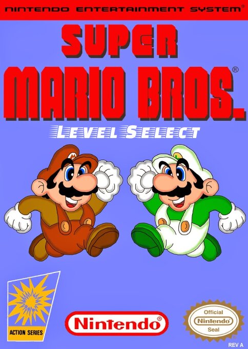 The coverart image of Super Mario Bros (Level Select)