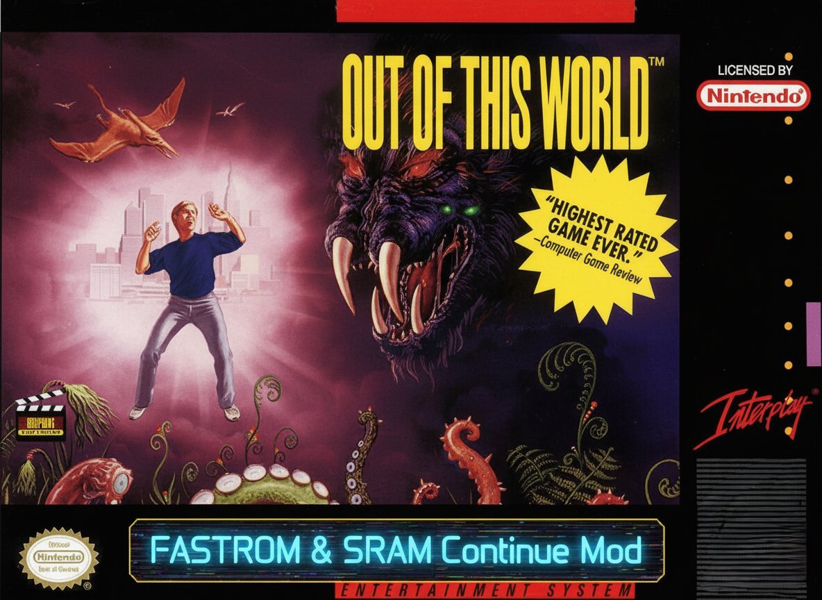 The coverart image of Out of This World (FASTROM + Continue Hack)