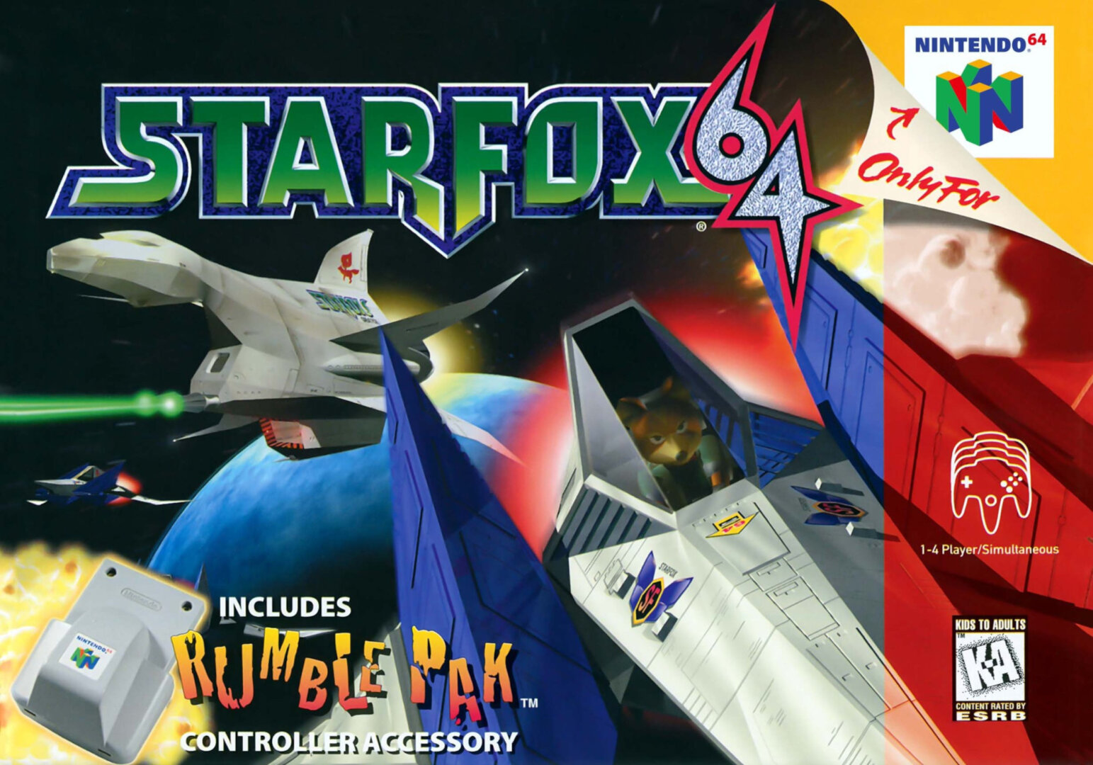 The coverart image of Star Fox 64 (Portuguese Patched)